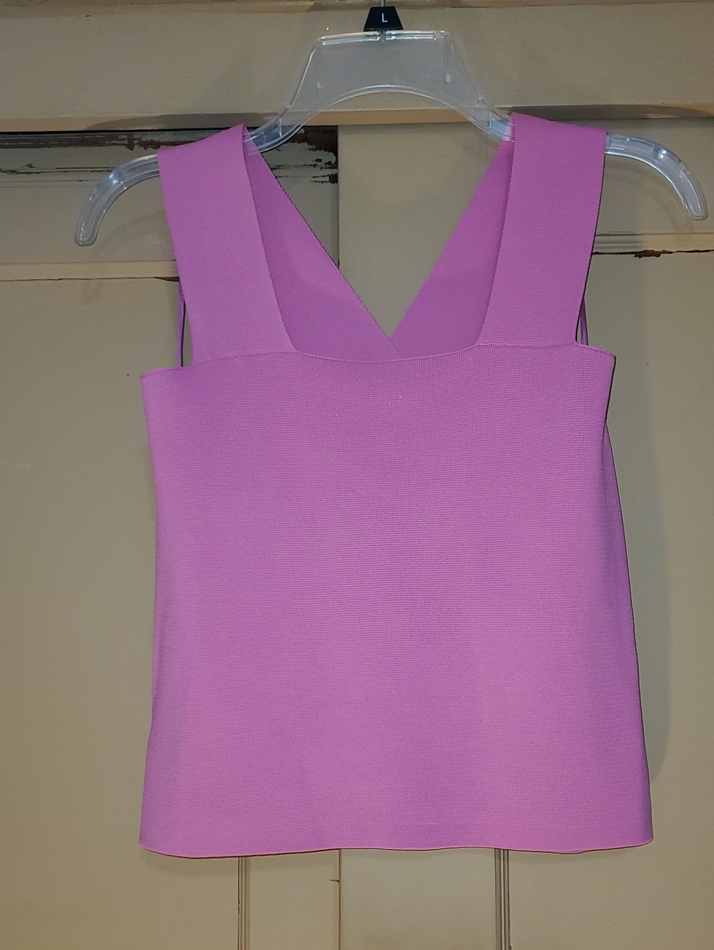 House of Harlow 1960 Pink V-Neck Wide Strap Tank